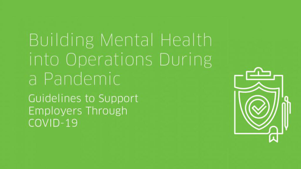 Guidelines for Building Mental Health into Operations During a Pandemic Slide 1