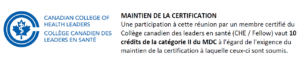 college canadien des leaders en sante logo