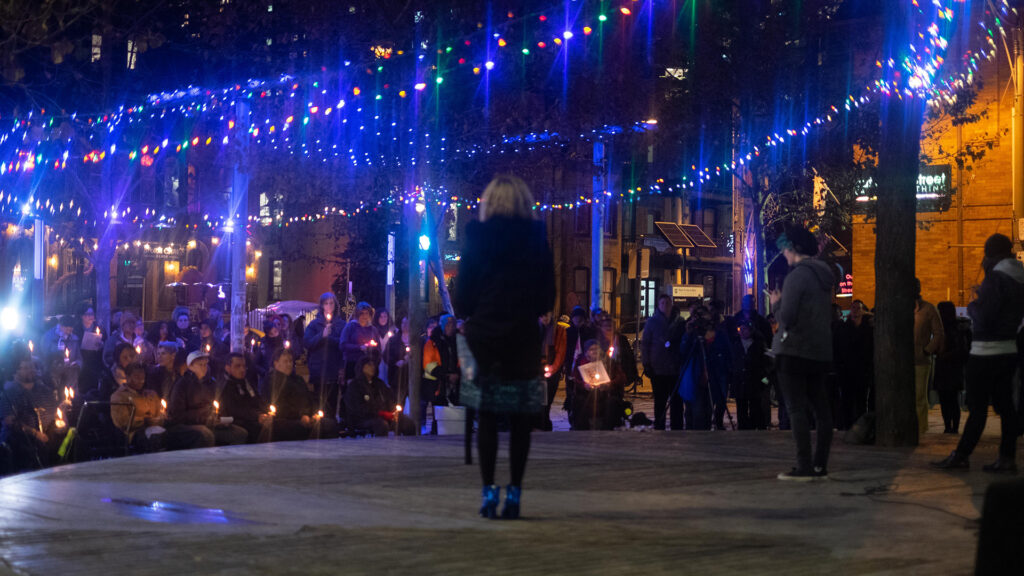 Vigil for transgender people in Toronto