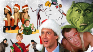 holiday movie character collage