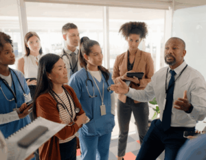 Doctors having a meeting